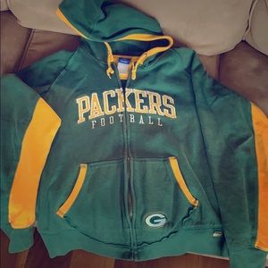 Green Bay Packers Full Zip-Up Hoodie